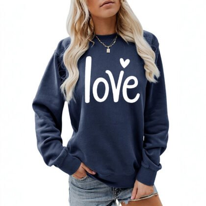 Round neck fleece hoodie for women
