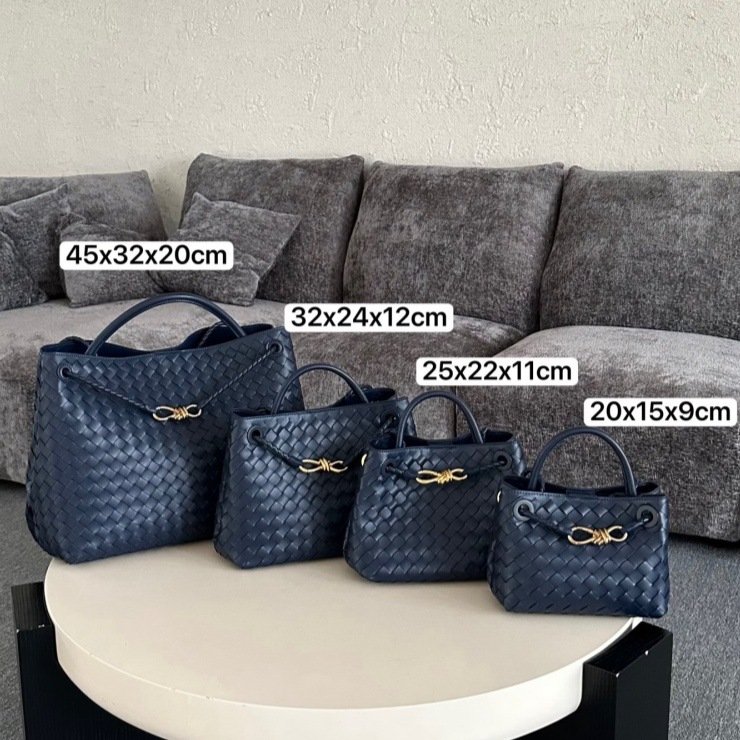 Fashion Genuine Leather Handwoven Large Capacity Tote Bag with Single Shoulder and Crossbody Strap - Image 17