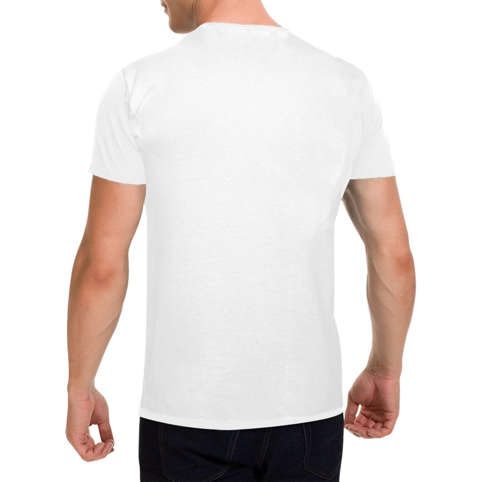 Men - Heavy Cotton T-Shirt - Front Print (Made in USA,Ships to USA Only) - Image 2